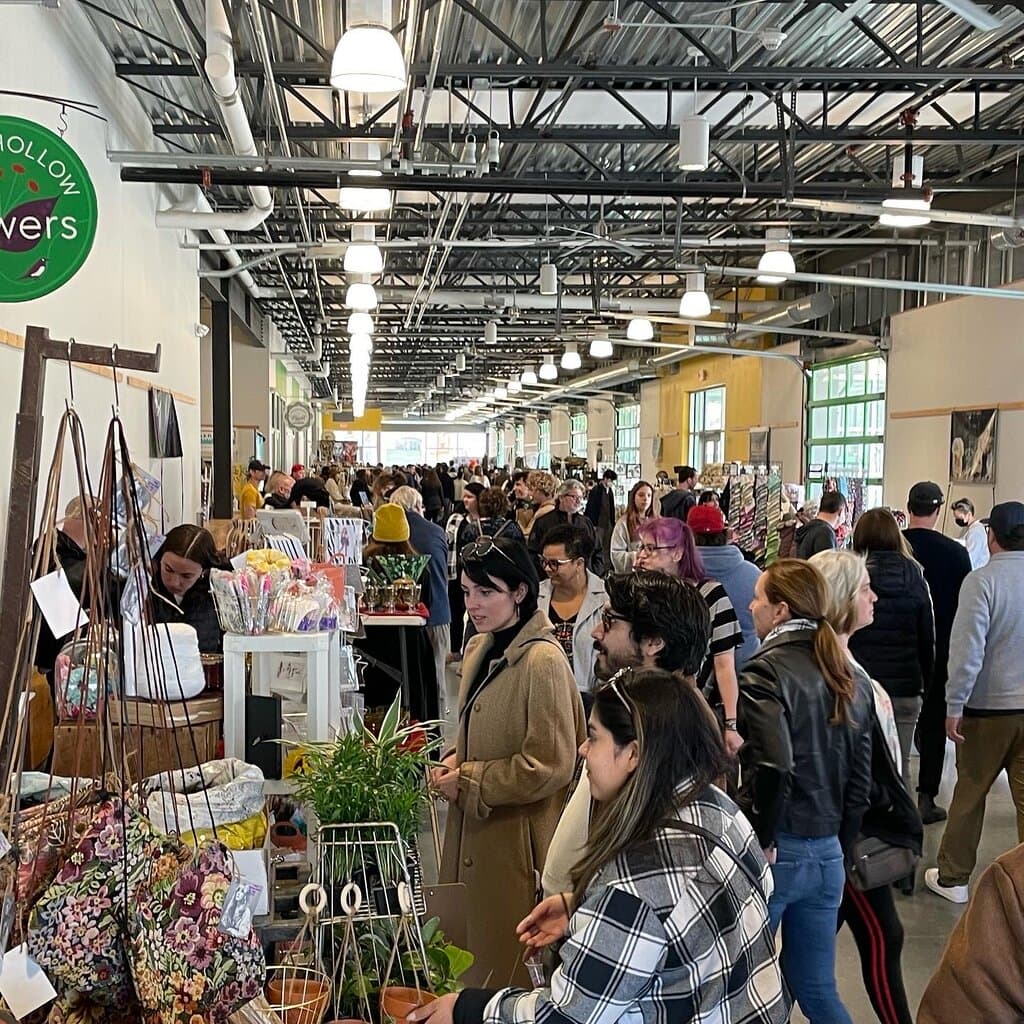 PVD Flea has three bustling halls of vendors!