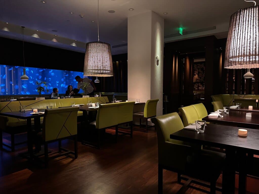 Inside and acquarium