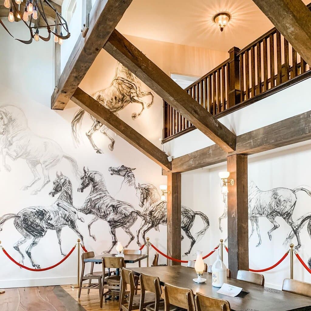 Famous horse mural