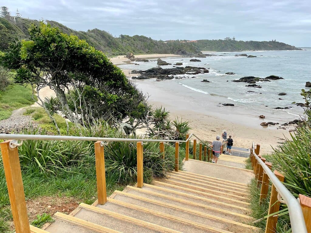 Nobby's Beach is beach #5 on the Port Macquarie Coastal Walk
