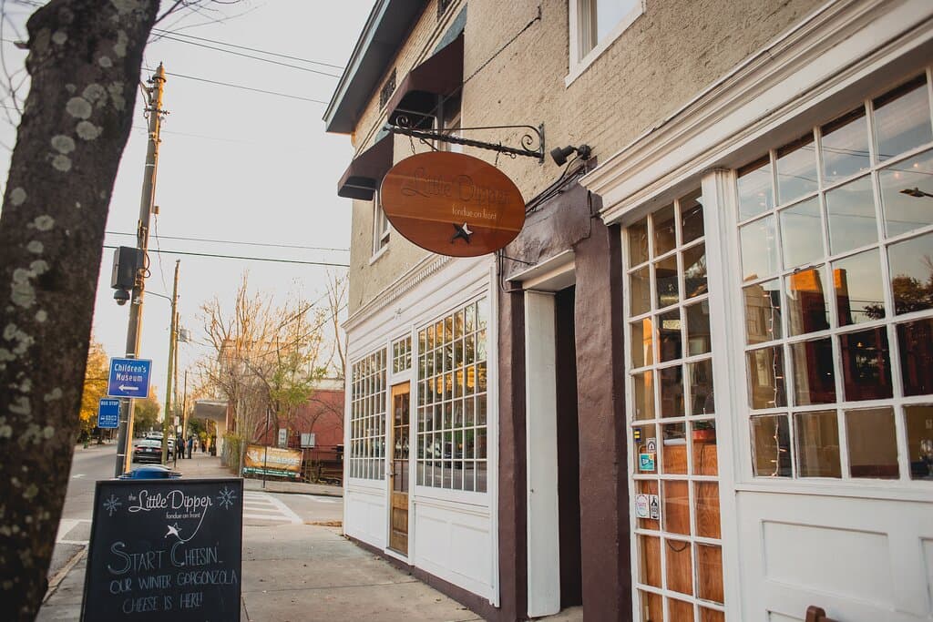 Little Dipper Fondue is located at 138 South Front Street in historic downtown Wilmington, NC.