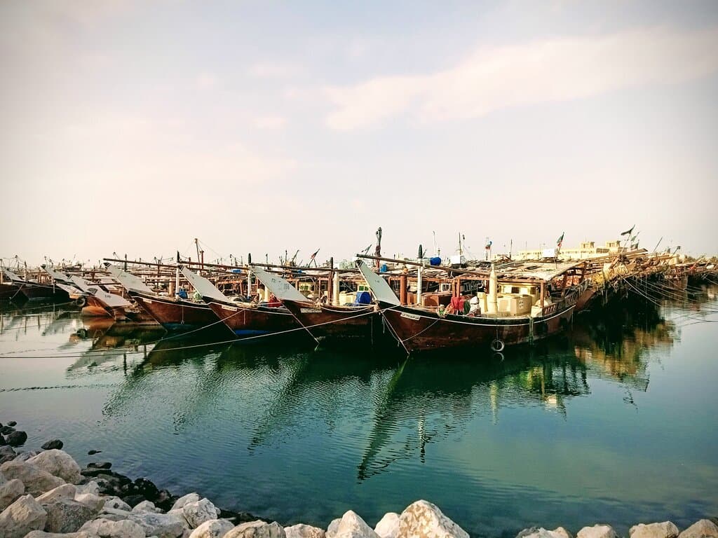 Dhow harbour, Kuwait City. March 2024
