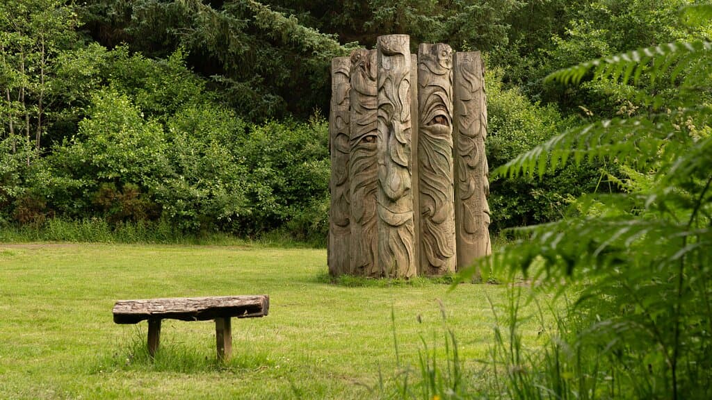 Green Man on our Bedburn Valley walk