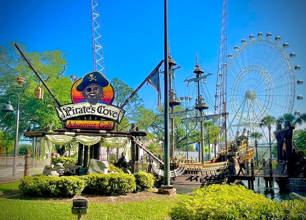 Welcome to Pirates Cove Adventure Golf on I-drive in Orlando, Florida 
