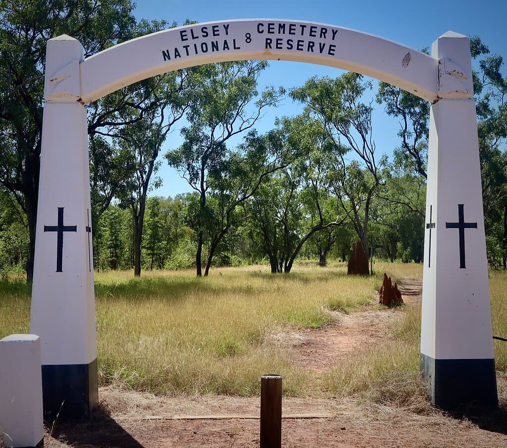 Entry to cemetery