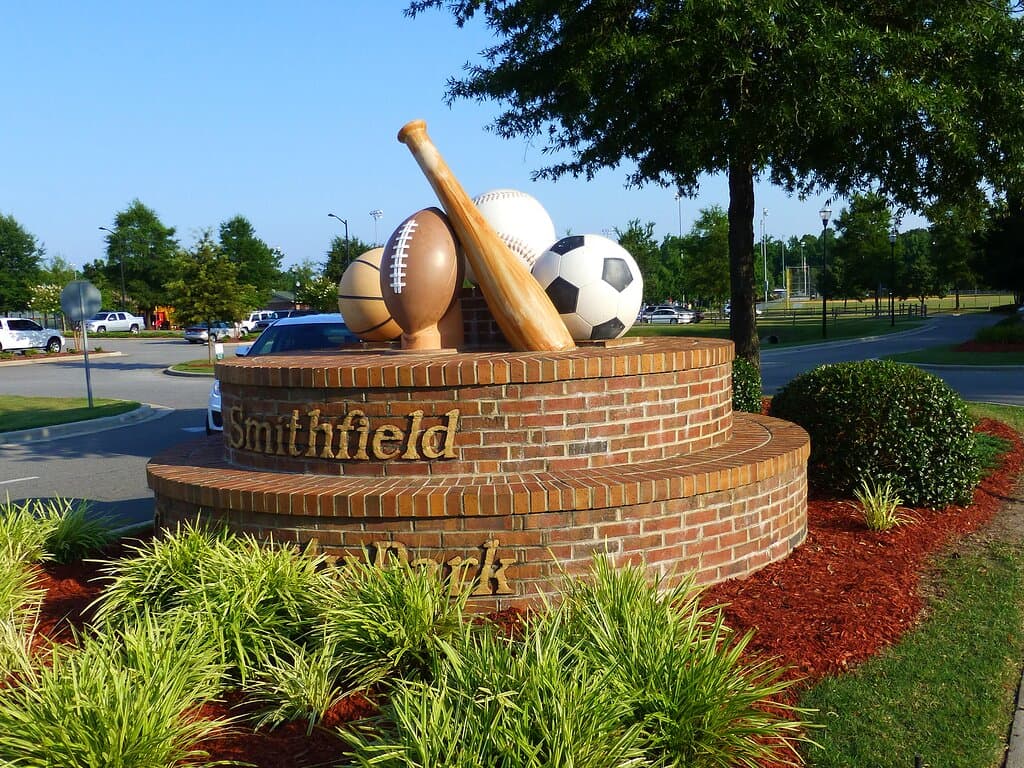 Visit the Smithfield Community Park for fun for the family including playgrounds, walking trails, disc golf and more.