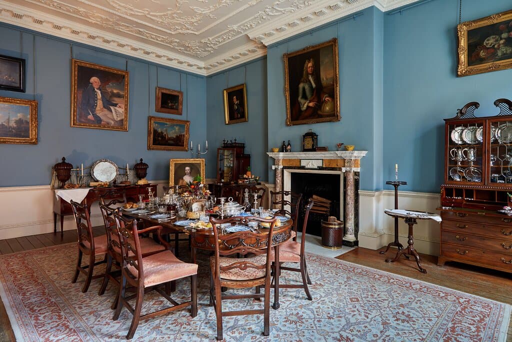 The dining room at Fairfax House.