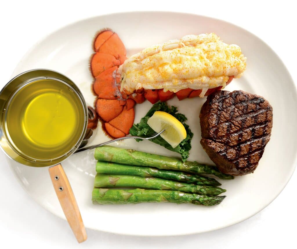 Steak and lobster at Connors Steak & Seafood in Huntsville, AL.