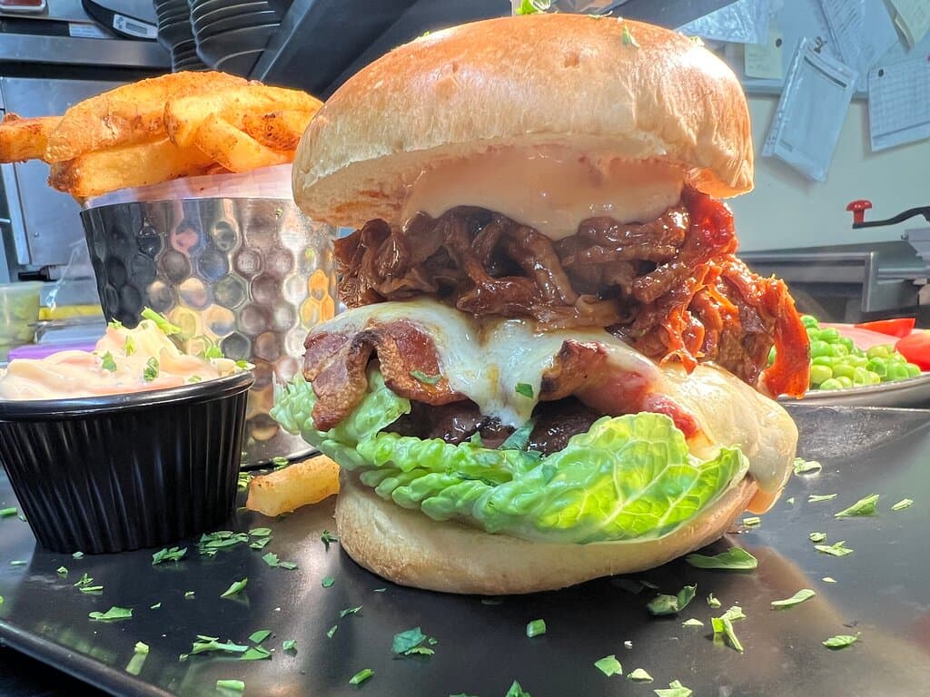 Smoking Pig Burger