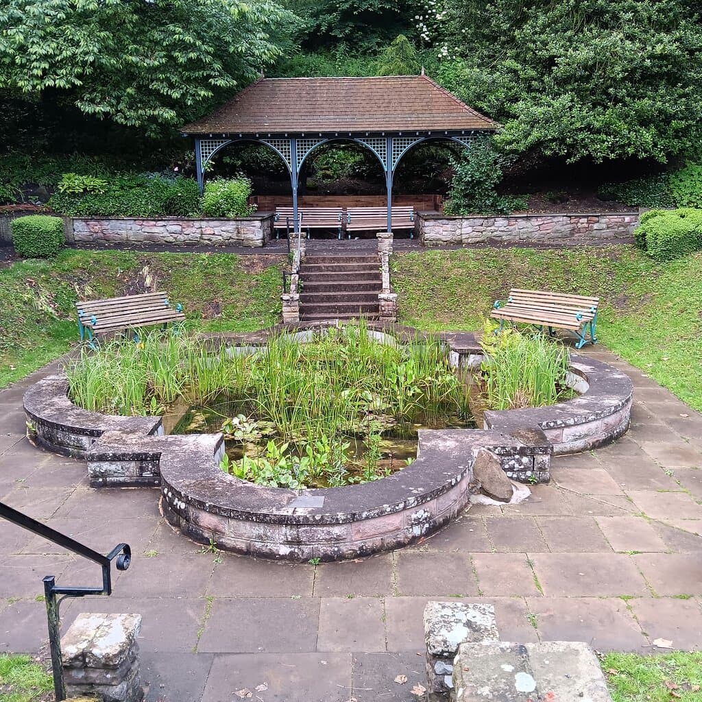 One of the planted areas 