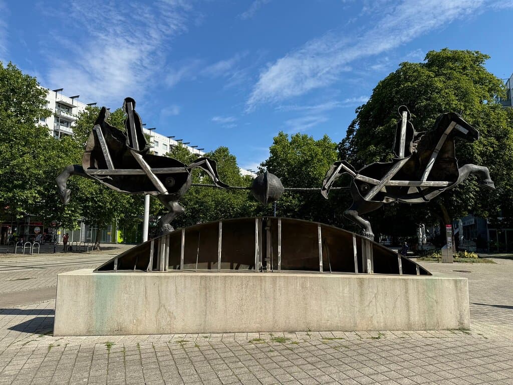Hemispheres Monument Magdeburg