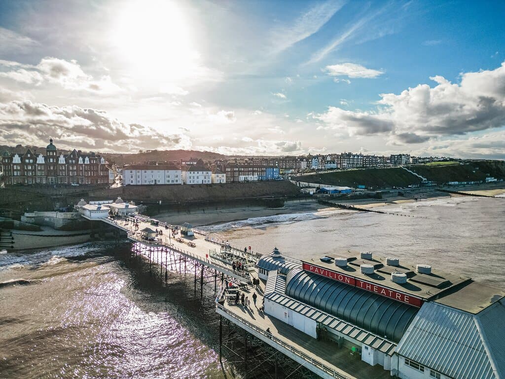 Drone shot of Cromer Pier