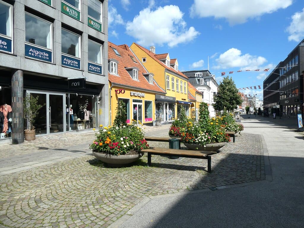 Gågaden Algade i Roskilde