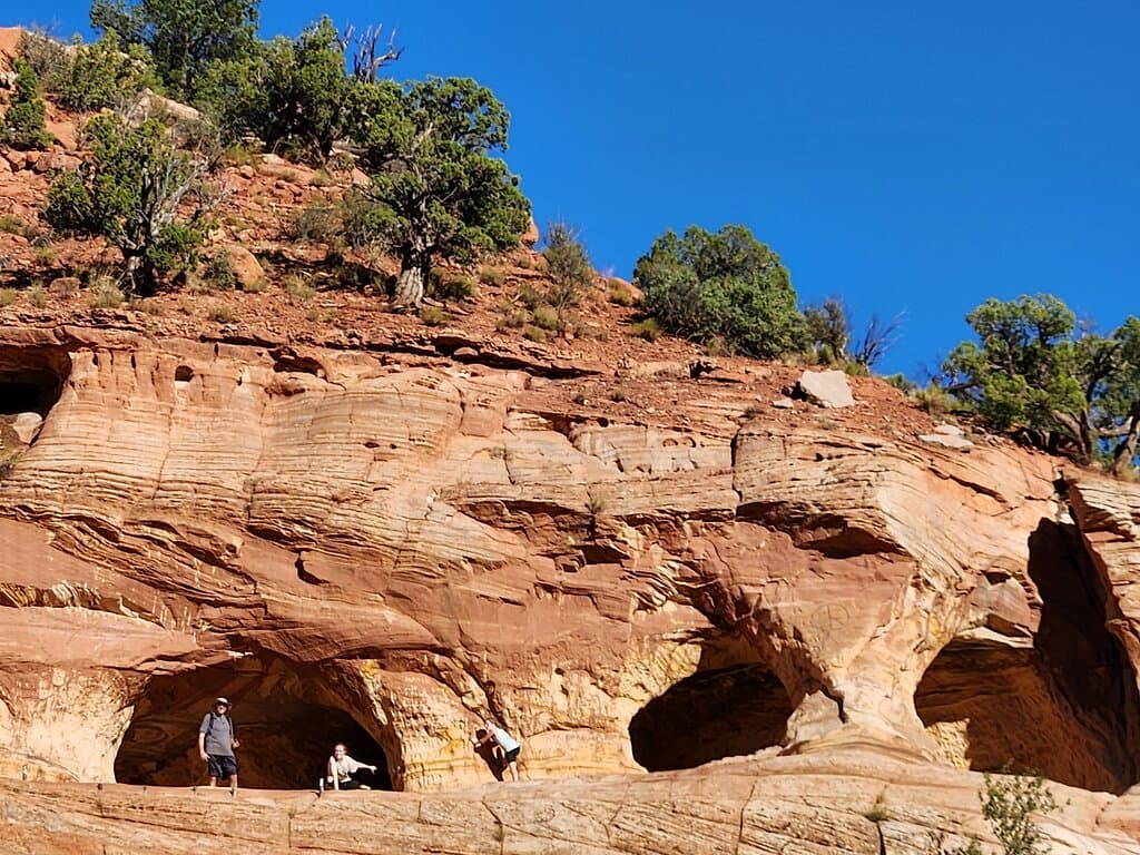 Sand caves- high off the ground, tricky access, but so cool!