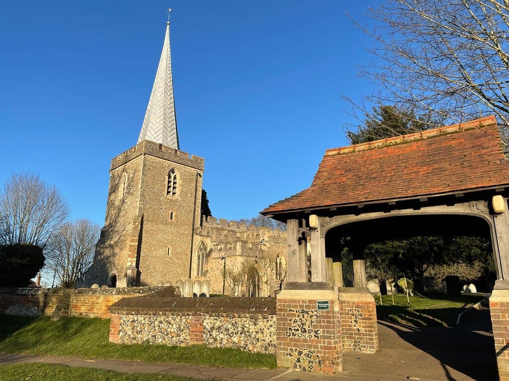 The church building and Lychgate to the church.