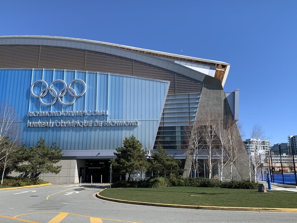 Richmond's Olympic Oval on a clear March afternoon