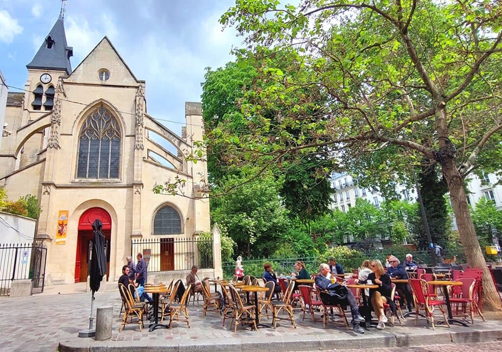 RUE MOUFFETARD TERRASSE DE L'EGLISE