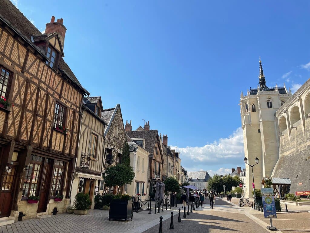 Place Michel Debre is a good starting point for exploring Amboise. This is the main square in the historic centre and lies at the foot of the Royal Castle.