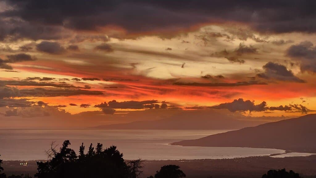 Maui by sunset.  Photo by Kalei Riggs Hawaii Tours