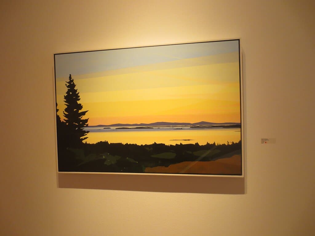 Sunset on Engle Island by painting by Greta van Campen