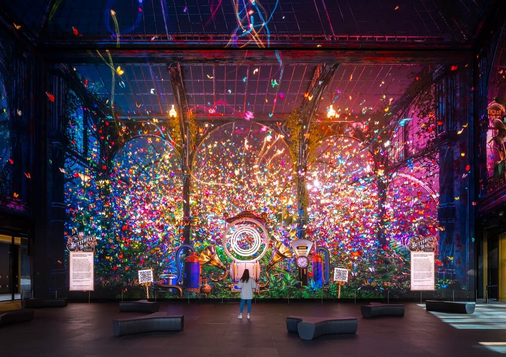 The Butterfly Trail at The Now Building, Outernet