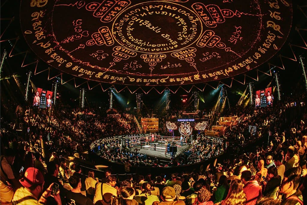 Muay Thai Boxing Tickets at Rajadamnern Stadium Step into the legendary Rajadamnern Stadium, the world’s first Muay Thai Stadium, where 80 years of history and timeless legends come alive. Established in 1945, this iconic stadium is more than just a venue, it’s the birthplace of Muay Thai as a professional sport, blending a rich cultural legacy with modern innovations to create an unforgettable experience.