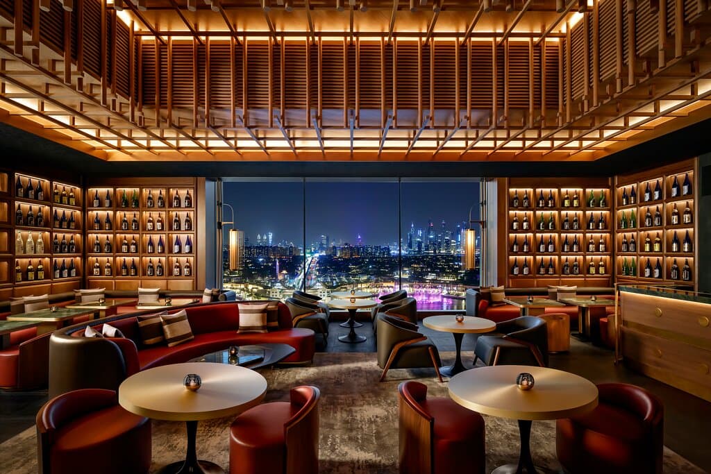Nobu Dubai - Prive Lounge at night