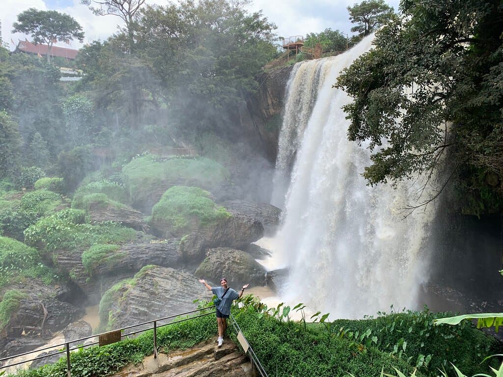 the view to elephant waterfall