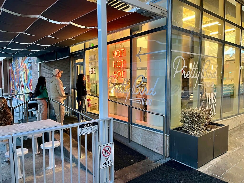 (2/26/2025) pre-game dinner in SLC at Pretty Bird