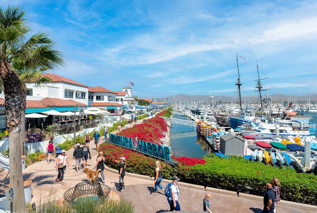 Stroll along the Harbor Village's scenic waterfront promenade!