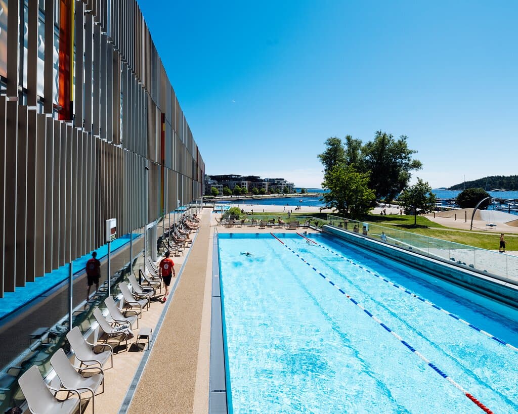 Velkommen til syden-stemning, midt i hjertet av Kristiansand