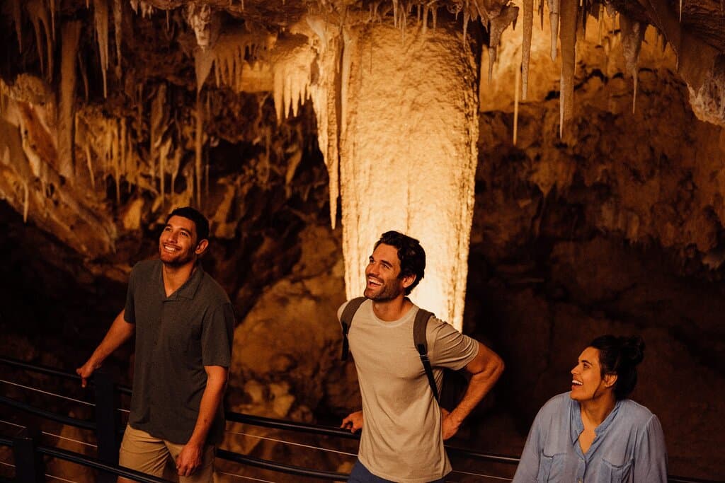 Explore Ngilgi Caves majestic stalactites, stalagmites, helictites.