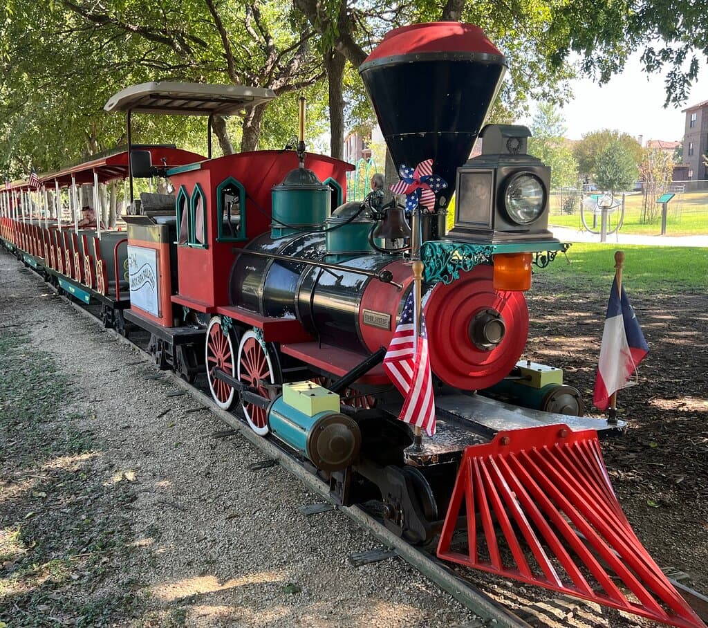 15 Minute train ride through historic Landa Park in New Braunfels, Tx