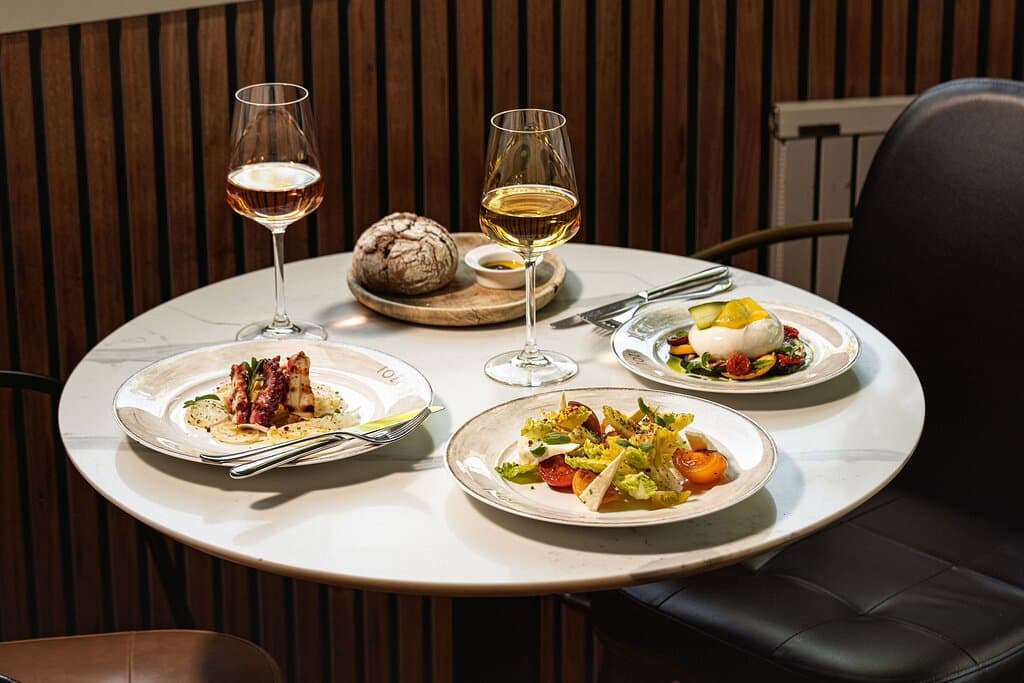 Selection of TOZI dishes 