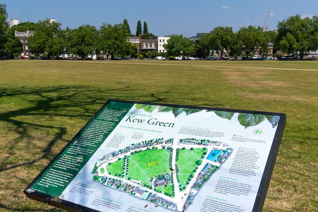 A view across kew's magnificent green