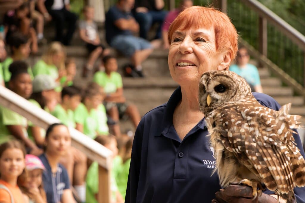 The World Bird Sanctuary reached over 130,000 people each year with conservation education!