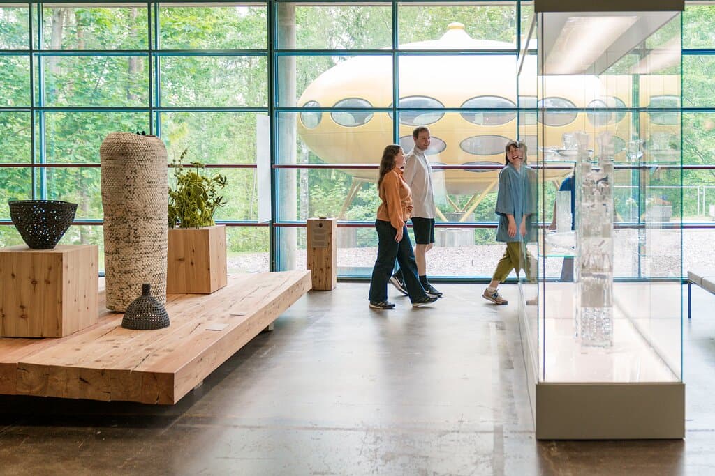 Collection Kakkonen exhibition showcases Finnish glass and ceramic art. Permanently on view.