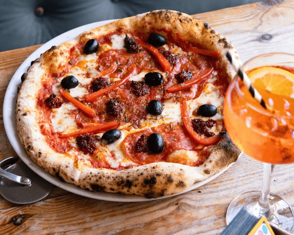 'Nduja and Spianata pizza