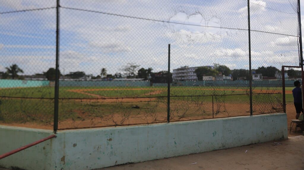 view behind home plate