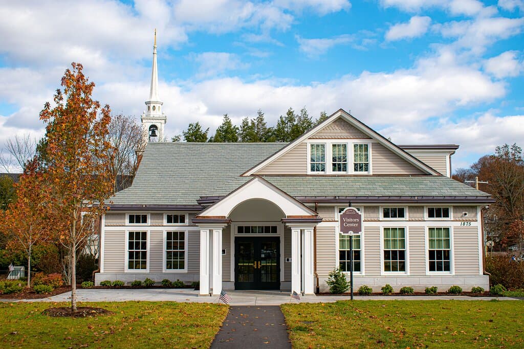 The new Lexington Visitors Center building, opened in 2020, is ready to welcome you to the Birthplace of American Liberty.
