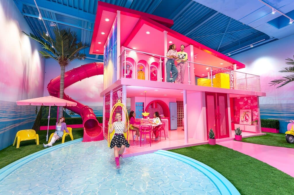 Step into a life-sized replica of the Barbie DreamHouse!