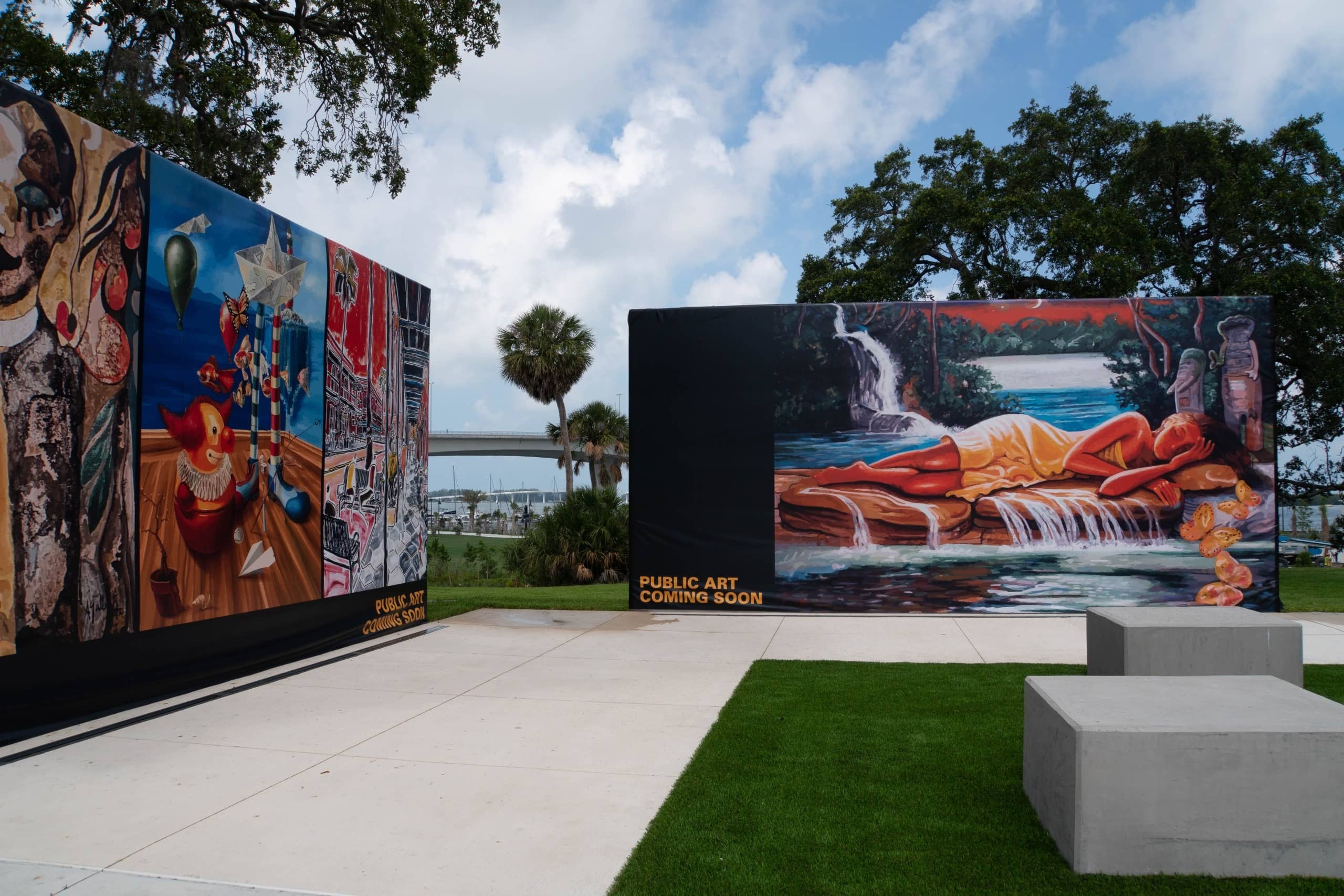 Coachman Park Murals
