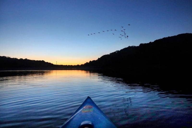 Paddling on the Lake