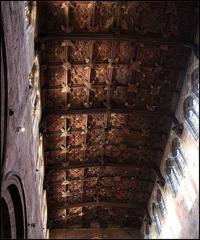 Intricate Carved Wooden Roof