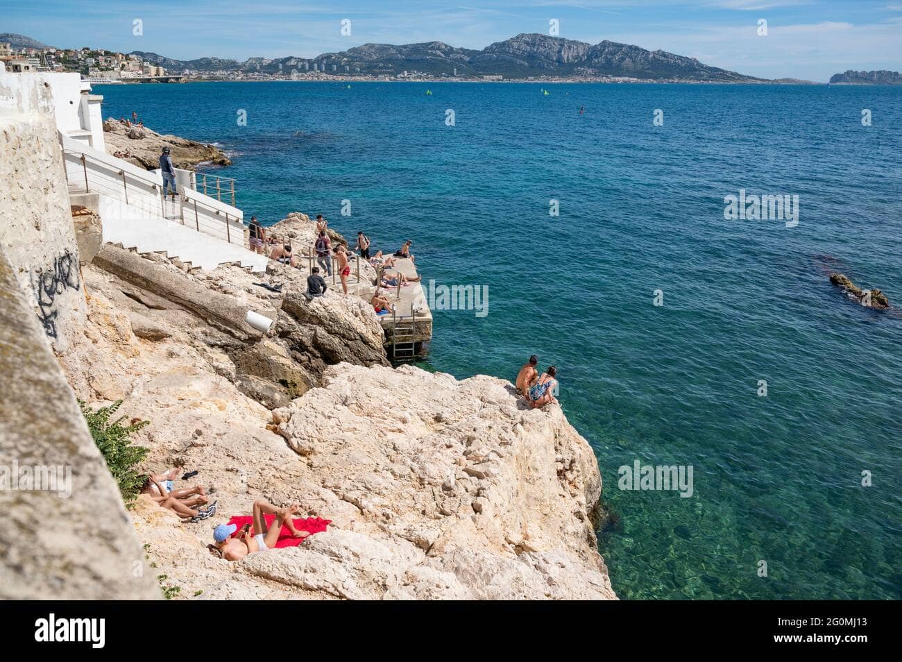 Rocky Sunbathing Platforms