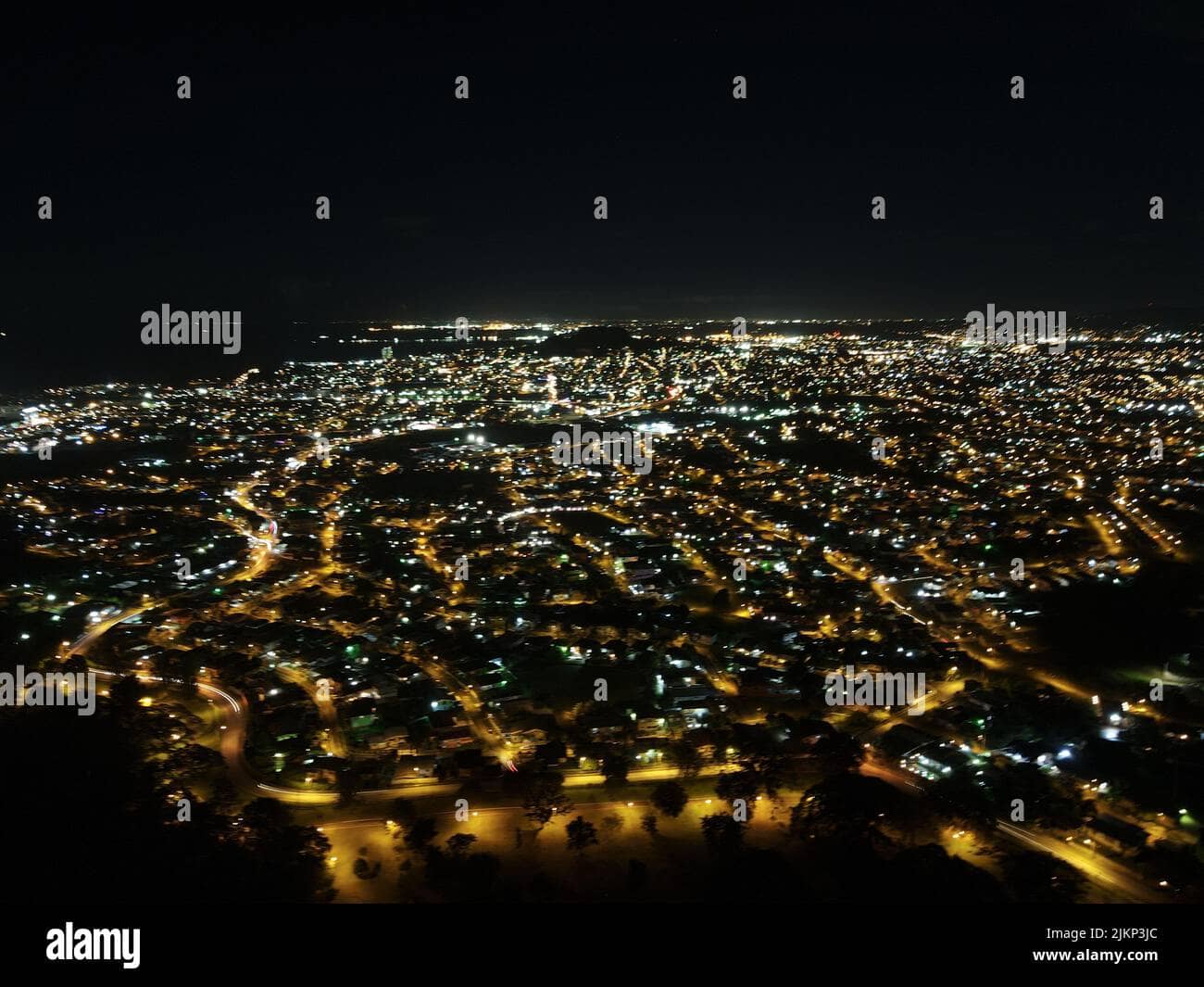 Nighttime City Lights