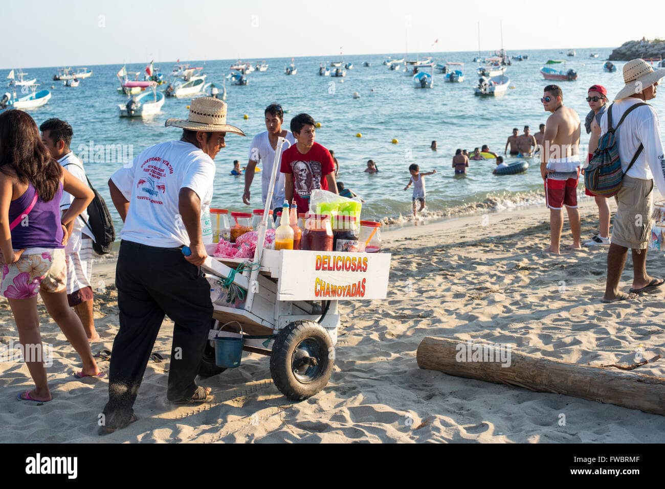 Vibrant Boardwalk and Vendors