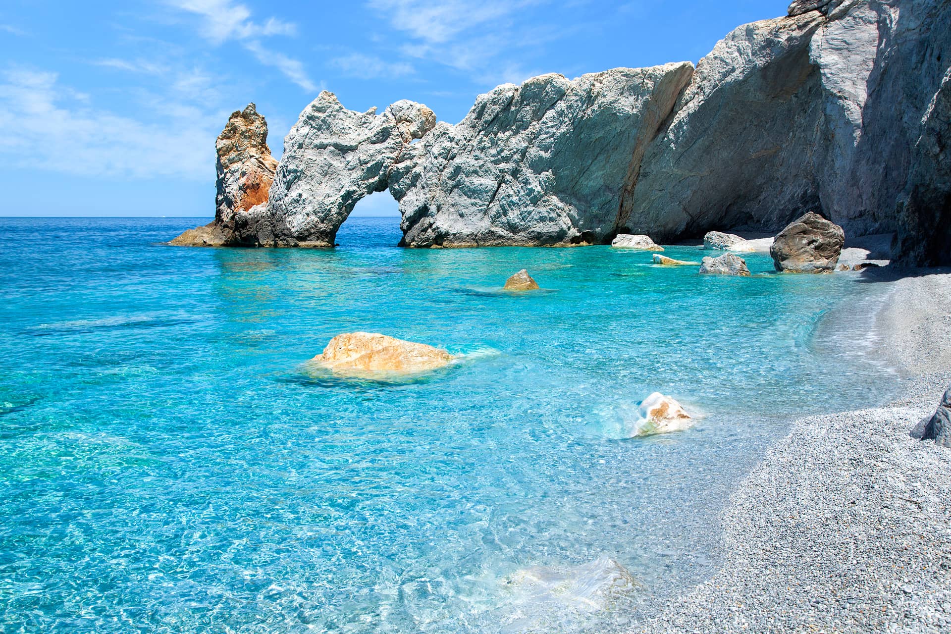 Pristine White Pebbles