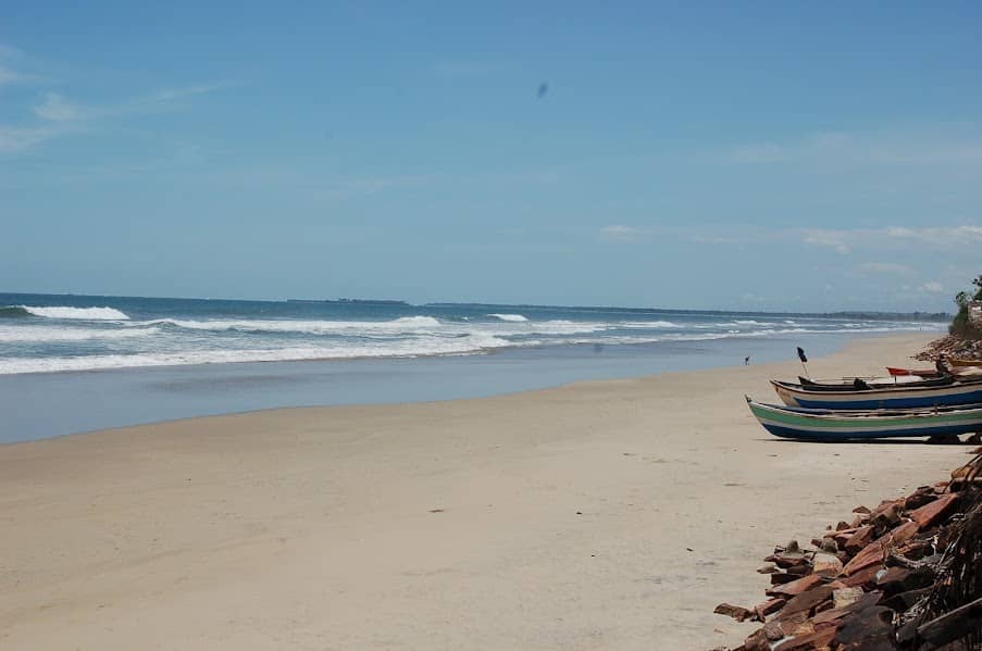 Confluence of Karli River and Arabian Sea