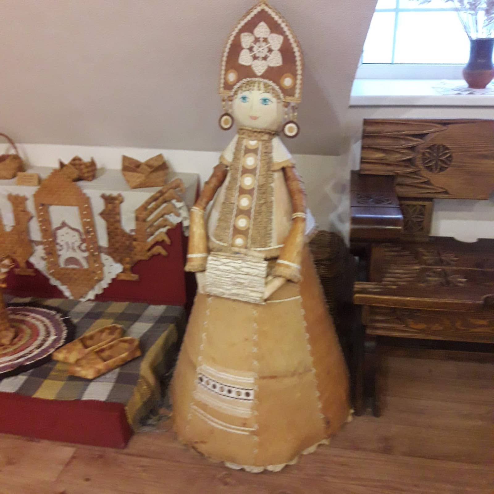 Traditional Russian Hut Setting